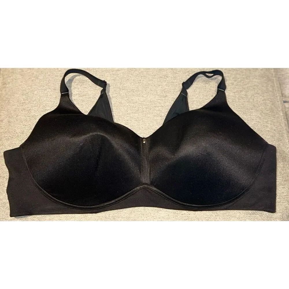 Cacique black lightly lined no wire bra size 46DD